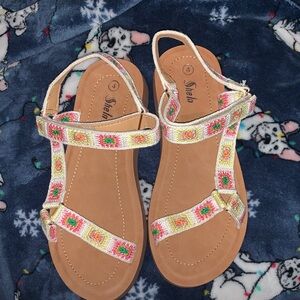 SHEIN Multicolor Kids Sandals NWOT